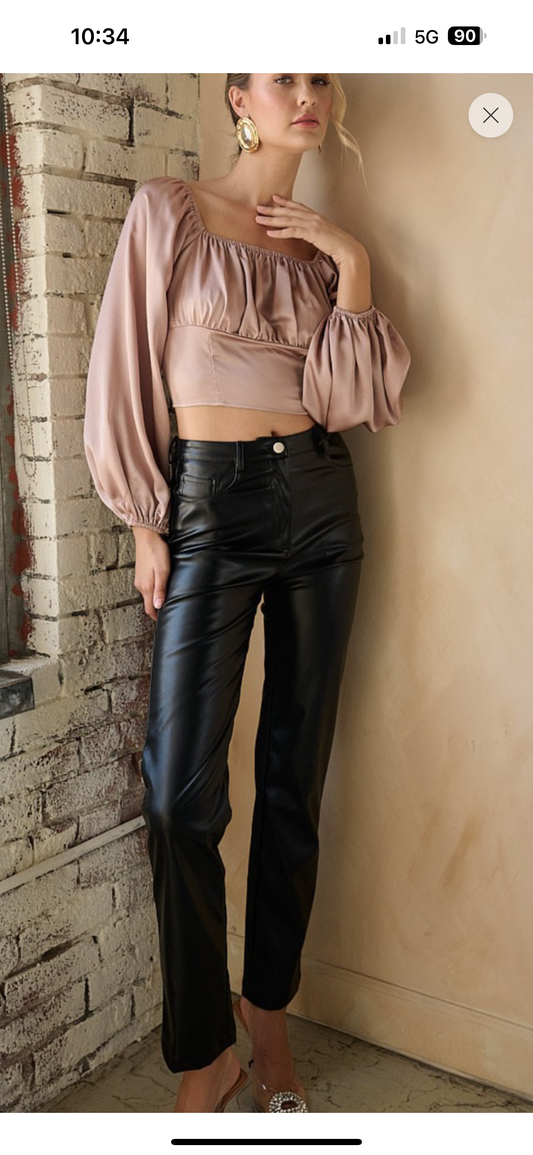 Parker High Waisted Leather Pants